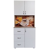 Hti-Living Küchenbuffet 3 Schubladen Blanca Bistro