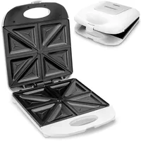 Monzana Sandwich Maker 4er Antihaftbeschichtung Cool-Touch BPA-frei Grilllampe Sicherheitsverschluss