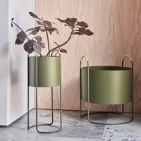 OYOY Living Maki Plant Box-High Pflanzgefäße, Schwarz,