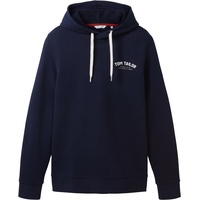 Tom Tailor 1037751 Logo Kapuzenpullover - Sky Captain Blue