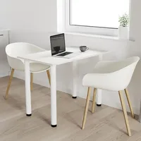 AKKE Weiss Craft Esstisch mit weiße beine LxBxH: 70x50x74