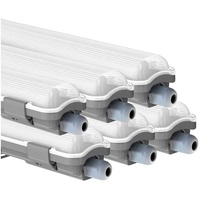 V-Tac LED Feuchtraumleuchte 127,5 cm LED Röhre Garage Werkstattleuchte