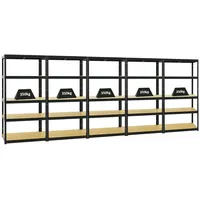 Proregal Mega Deal 5er-Set Schwerlastregale Slim Elephant S HxBxT