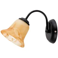 Rabalux Colette Wandlampe E14, schwarz, Braun Klassisch Wandleuchte Leuchter