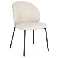 BIZZOTTO Esszimmerstuhl Wendy Polyester schwarz/beige