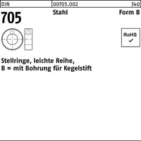 Reyher Stellring DIN 705 Bohrung f.Kegelstift B 45x70x18 Stahl