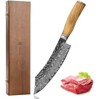 Wakoli Blockmesser I 20 cm Klinge I Olivenholzgriff und