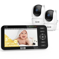 GHB Babyphone mit 2 Kameras 5 Zoll 720P HD