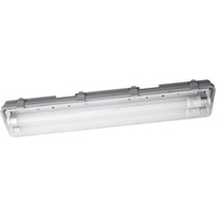 LEDVANCE LED-Feuchtraumleuchte Essential 2x 7 Watt, 60 cm, grau,