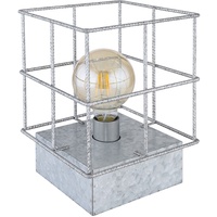 ETC Shop Tischlampe Tischleuchte Beistellleuchte Nachtischlampe Schlafzimmerleuchte, Industriell Metall