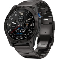 Garmin 010-02804-81 D2 Mach 1 Pro Piloten-Smartwatch Schwarz/Titan DLC