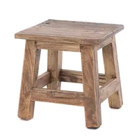 DESIGN DELIGHTS Fusshocker, Natur, Holz, 26x27x26 cm, Wohnzimmer, Hocker,