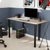 AKKE Trüffel Schreibtisch mit schwarze beine LxBxH: 100x60x74 cm