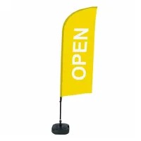 Showdown Displays Showdown Beachflag Geöffnet ge englisch