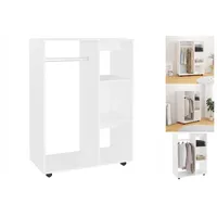 VidaXL Kleiderschrank Weiß 80x40x110 cm Holzwerkstoff