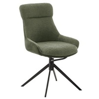 MCA Furniture Esszimmerstuhl PELION 4 Fuß Stuhl Stahl/Stoffbezug 360°,