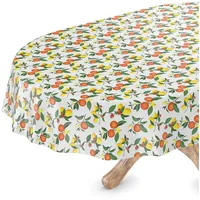 ANRO Tischdecke abwaschbar Wachstuch Wachstuchtischdecke Oval 140 x 220cm