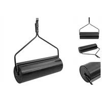 VidaXL Rasenwalze Schwarz 63 L Eisen