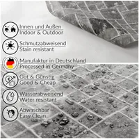 ANRO Wachstuchtischdecke Wachstuch Vinyl abwischbar Wachstischdecke Tischdecke Oval 140