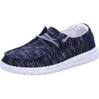 HEYDUDE Hey Dude Shoes Mokassin Schnürer für Damen, blau,