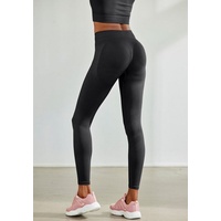 LASCANA Seamless Leggings Damen schwarz Gr.S (36/38)