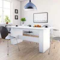 VidaXL Esstisch 180 x 76 x 90 cm weiß