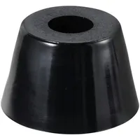 TRU Components TC-11654312 Gerätefuß verschraubbar, rund Schwarz (B x