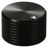 TRU Components TC-11613808 Drehknopf mit Knopfmarkierung Schwarz (Ø x