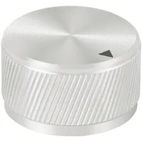 TRU Components TC-11613820 Drehknopf mit Knopfmarkierung Silber (Ø x