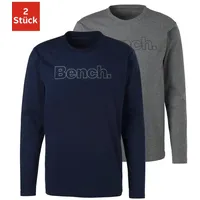 Bench. loungewear Langarmshirt BENCH. LOUNGEWEAR, Herren, Gr. XL, blau