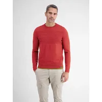 Lerros Strickpullover »LERROS Strickpullover, tonal gestreift«, rot