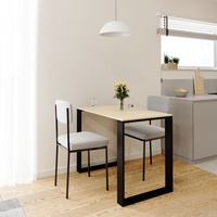 AKKE Ahorn LOFT Tisch mit schwarze beine LxBxH: 90x60x75