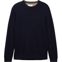 Tom Tailor 1038426 Basic Knit Pullover Knitted Navy Melange