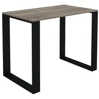 AKKE Esstisch Küchentisch Esszimmertisch Trüffel LOFT Tisch mit schwarze