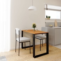 AKKE Erle LOFT Tisch mit schwarze beine LxBxH: 100x40x75