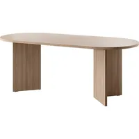 Selsey Esstisch Esszimmertisch Tisch oval, Holzoptik Lindberg Eiche, 204