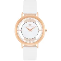 RHODENWALD & SÖHNE - Quarzuhr Lucrezia in Silber Echtleder