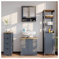 Vicco Badspiegelschrank Bianco Grau 56 x 58 cm