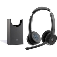 Cisco Headset 722 WIRELESS DUAL+STAND Carbon Black, Usba Bundle