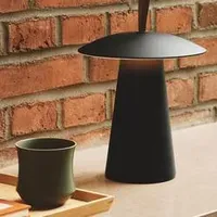 Nordlux LED-Akku-Tischleuchte Ara To-Go, Aluminium, schwarz