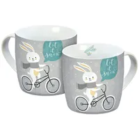 Geda Labels Tasse Let it snow 0,3 l Grau