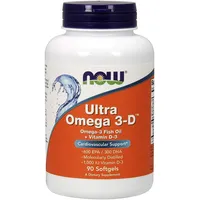 NOW Foods Ultra Omega 3-D Fischgelatine-Softgels