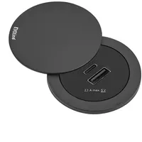 EVOline One USB-Charger A/C mit Deckel, schwarz