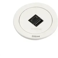 EVOline Einbausteckdose 1 St. Weiß