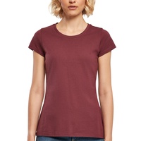 Build Your Brand Damen BB012-Ladies Basic Tee T-Shirt, Cherry,