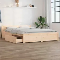 VidaXL Bett mit Schubladen 160x200 cm Modell 11119794