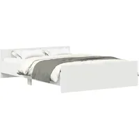 VidaXL Bettgestell 120 x 200 cm Weiss