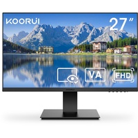 KOORUI 27 Zoll Monitor,75Hz, VA, 1080P, 5ms, PC Bildschirm