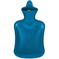 Relaxdays Wärmflasche, 1 Liter, ohne Bezug, Kinder & Erwachsene,