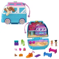POLLY POCKET Urlaub am Hundestrand Schatulle - Roadtrip-Abenteuer mit